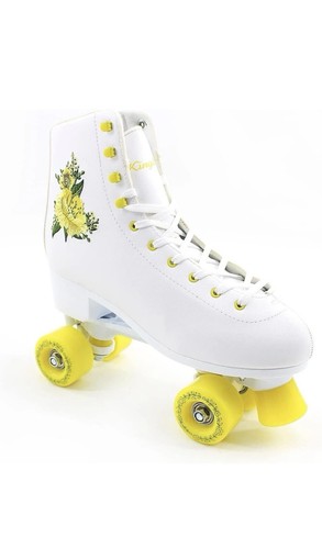 Floral quad roller skates - roller,